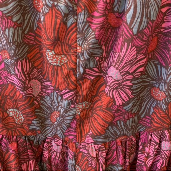 NWT Ruthie Grace Olivaceous Chasing Sunsets Babydoll Floral Autumn Dress - Picture 13 of 13